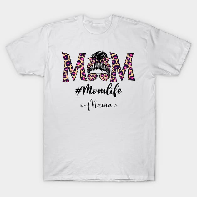 God Gifted Me Two Titles Mom And mama And I Rock Them Both Wildflowers Valentines Mothers Day T-Shirt T-Shirt by khider